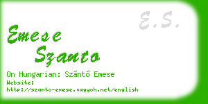 emese szanto business card